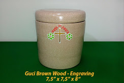 Guci Larung Brown Wood