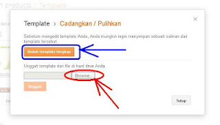 ganti template blog