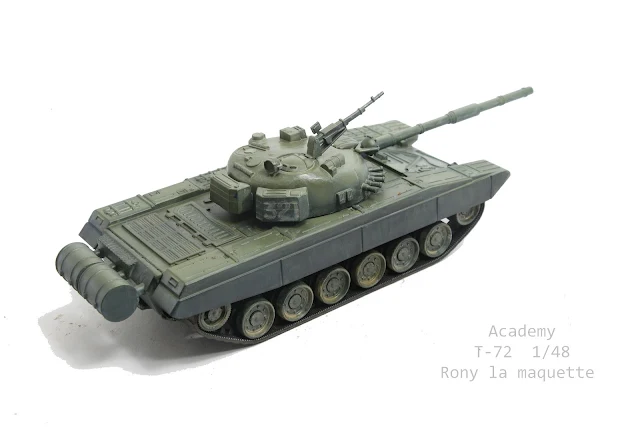 Montage d'un char T-72 d'Academy au 1/48.