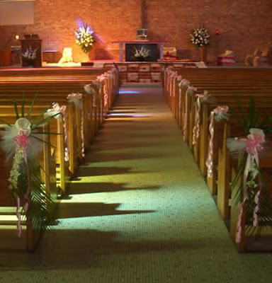church wedding decorations In a traditional wedding ceremony 