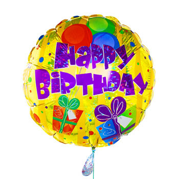 Happy Birthday Heart Balloons. happy birthday balloons and