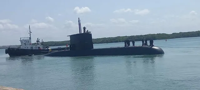 IMÁGENES: Atraque del submarino 'Tikuna' en el Puerto de Natal (RN)