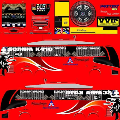 Download Livery Bus Handoyo Merah DISINI