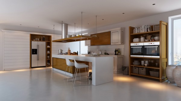 Thiết kế nội thất phòng bếp hiện đại 