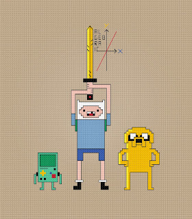 Adventure Time - Algebraic - Cross Stitch PDF Pattern Download