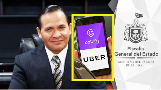   Fiscal de Jalisco recomienda a la población no usar Uber ni Cabify