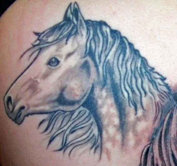 The meaning associated with horse tattoos today likely has a lot to do 