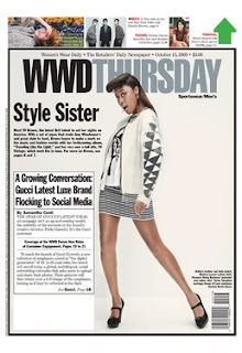 VV Brown on cover of WWD