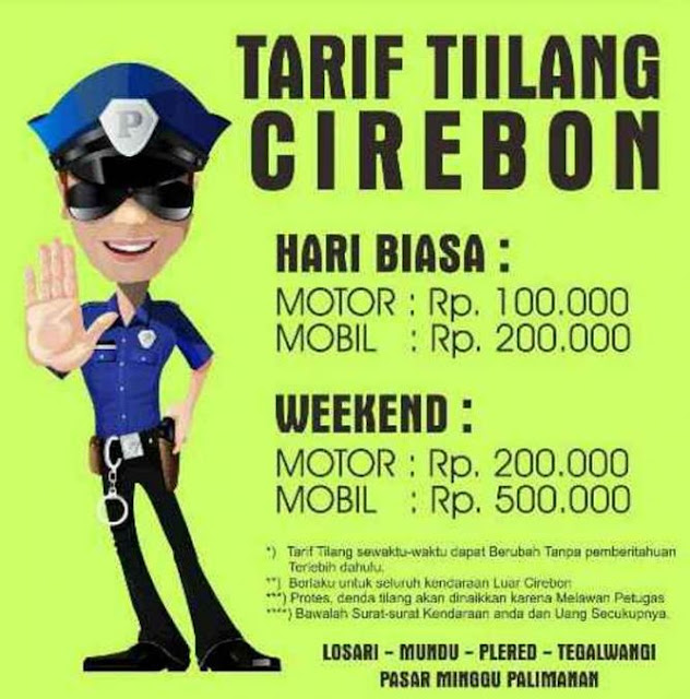 meme cirebon kota tilang