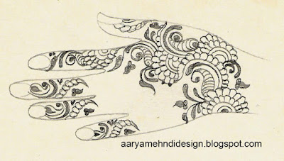  हातोकी मेहंदी डिजाईन  - Mehandi Design 5