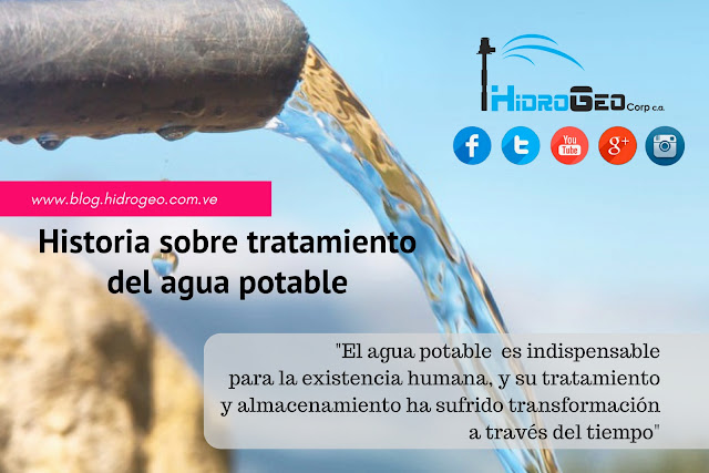 Historia sobre el  tratamiento del agua potable