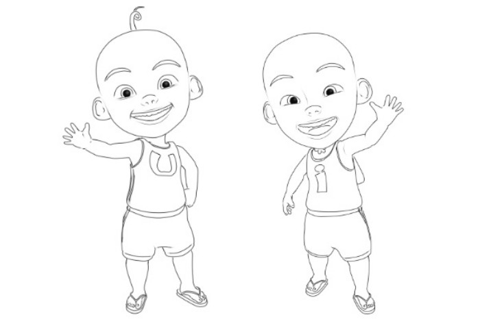  Gambar  Kartun Upin  Ipin  Keren