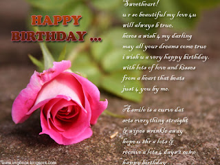 Happy birthday wishes for lover - girlfriend