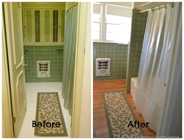 before after bathroom update
