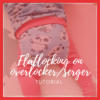 flatlocking on serger overlocker tutorial