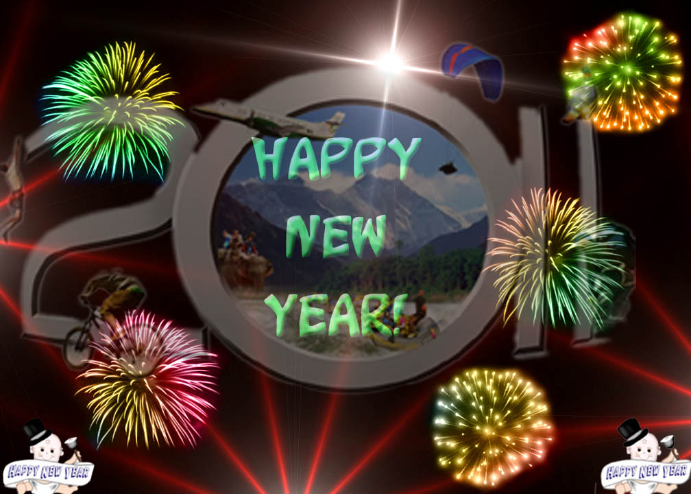 Happy New Year 2011 and Year 2011 conceptual backgrounds for your design