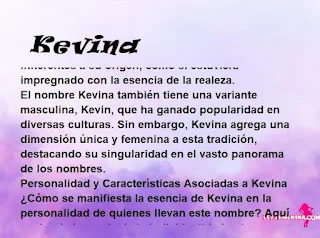 ▷ Significado del nombre Kevina (✔)