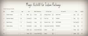 IRCTC Magic Autofill (IRCTC Login VIDEO) IRCTC Magic Autofill form can help you increase your chance of getting a IRCTC TATKAL ticket. HOW TO USE IRCTC MAGIC AUTOFILL: fill all your details in the IRCTC Magic Autofill IRCTC Login Page | IRCTC Registration | IRCTC Username | IRCTC Password Generation Page.| IRCTC Terms and Conditions | IRCTC Cancellation Procedure | IRCTC LOGIN | IRCTC Login Www.Irctc.Co.In – Login Irctc – IRCTC PNR Enquiry | IRCTC Login Registration | IRCTC Indian Railway Ticket Booking | IRCTC Tatkal Ticket Booking | IRCTC Login | IRCTC Login Page, IRCTC Registration Book online train Tatkal Tickets, Login to IRCTC, Check Seat Availability and PNR Status. The Indian Railway Catering and Tourism Corporation 