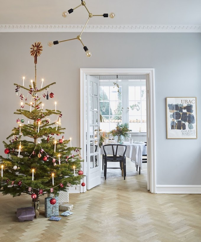 Ispirazioni di Natale in un'elegante casa in Danimarca