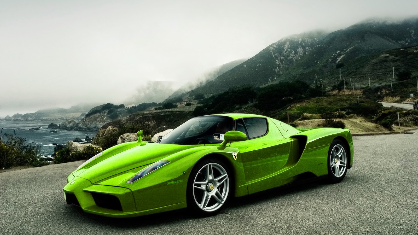  Green Ferrari  Full HD Wallpaper Galery Car Wallpaper