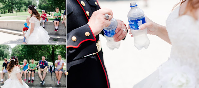 washington, DC Elopement at the DC War Memorial photographed by Heather Ryan Photography