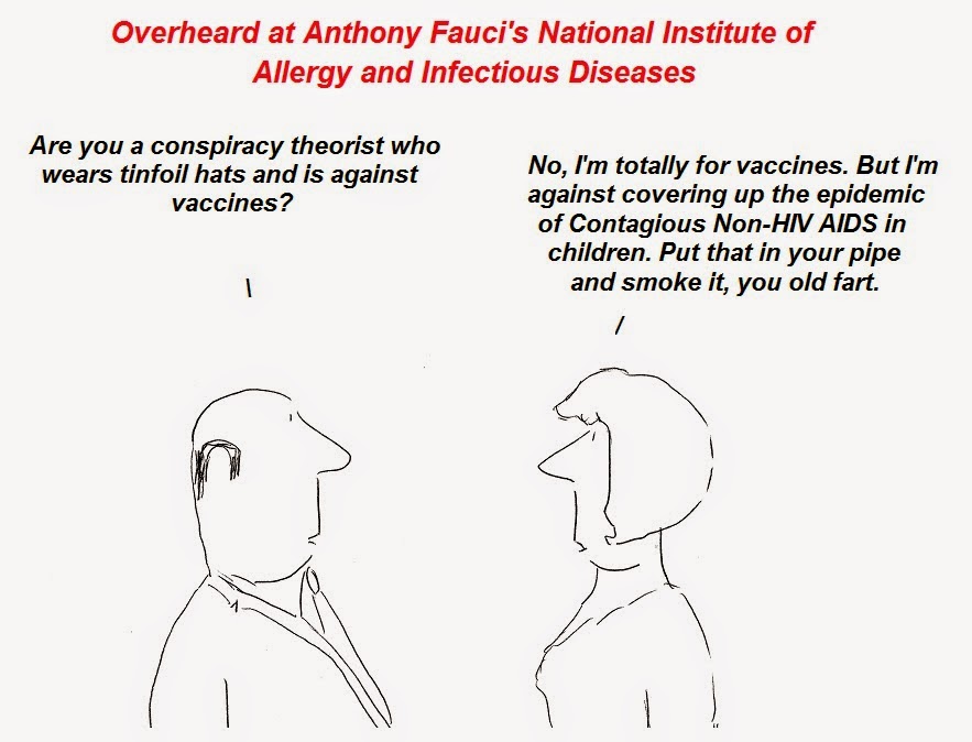 vaccines, cartoon, cartoons, fauci, aids, non-hivaids, cfs, chronic atigue syndrome, cdc, nih, autism