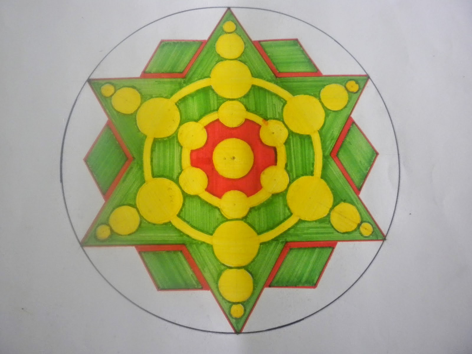 MENGGAMBAR RAGAM  HIAS  GEOMETRIS 