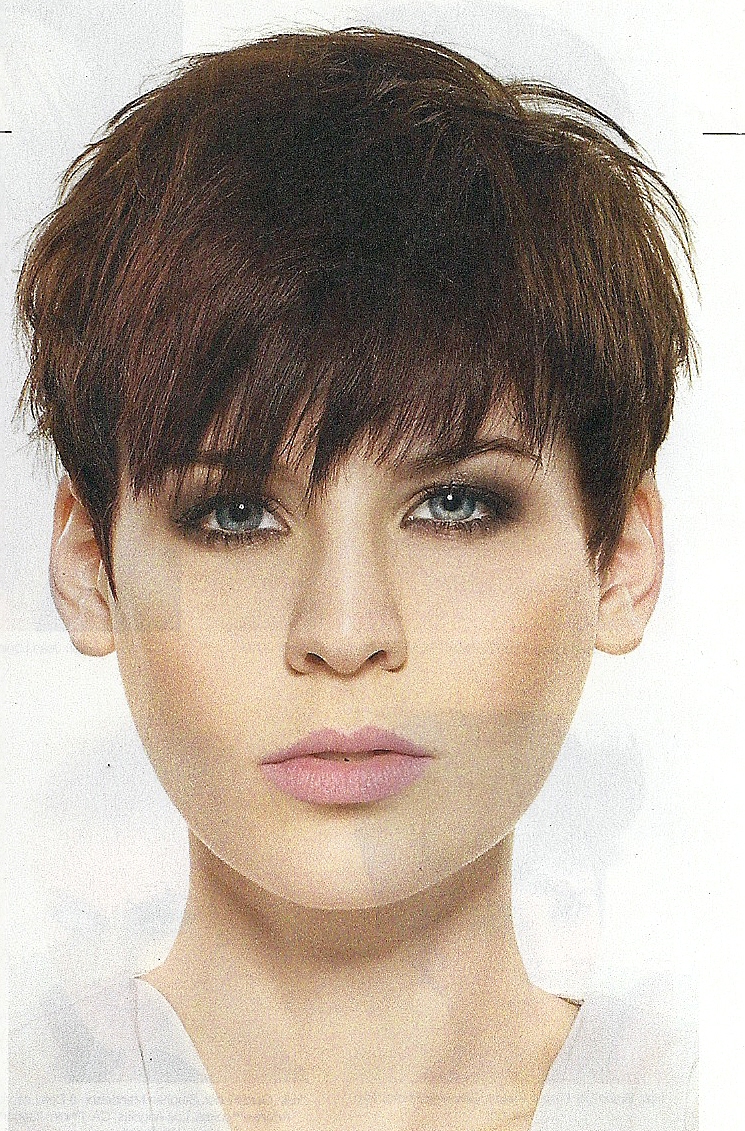 Ladies Short Cropped Pixie Hairstyle