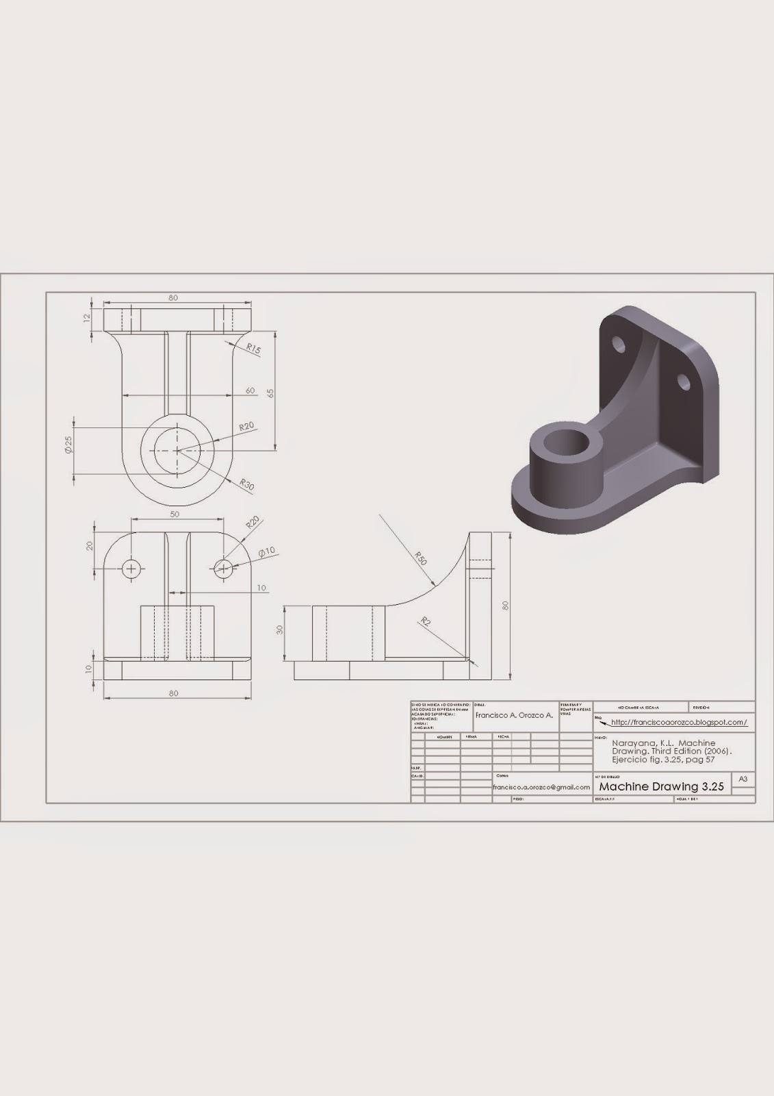  Machine Drawing 3.25