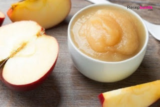Makanan pendamping ASI, MPASI umur 6 bulan, bubur susu apel, cara bikin bubur dari bahan apel buat bayi