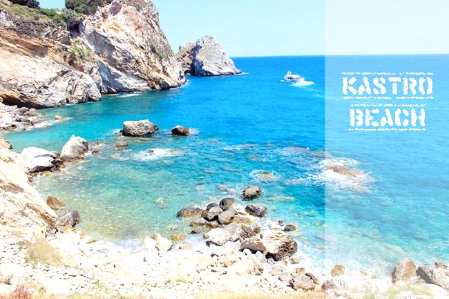Trip around Skiathos: Kastro beach