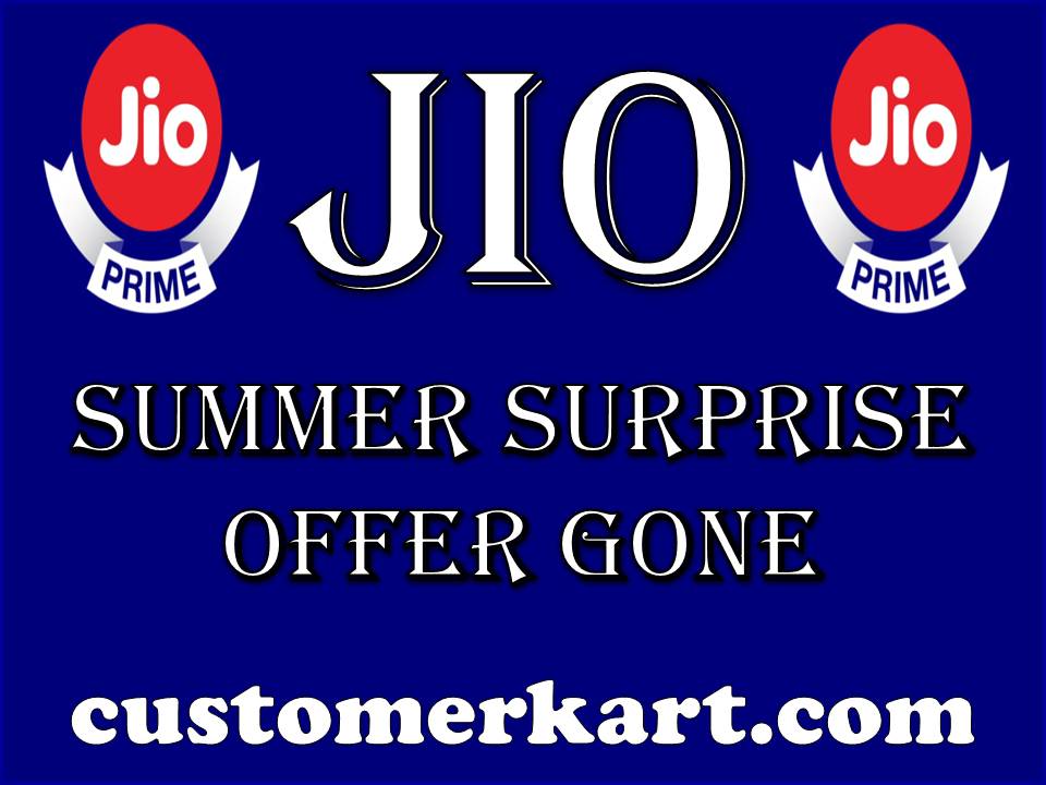 Jio Summer Surprise Offer Gone
