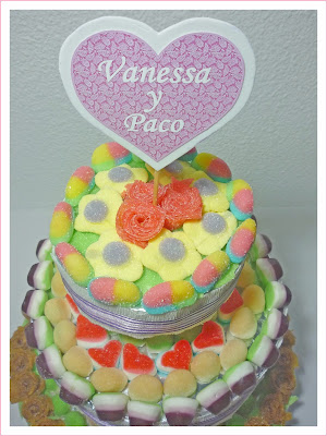 Tarta chuches boda