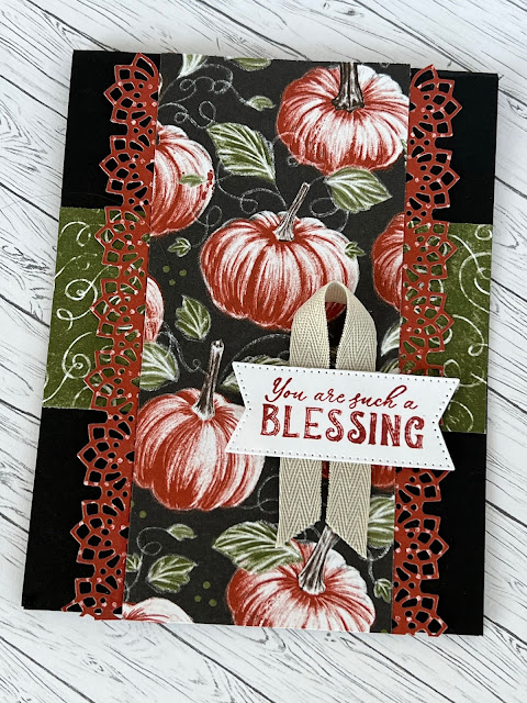Fall greeting card using the Stampin' Up! Rustic Harvest Suite