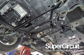 SUPERCIRCUIT Front Under Brace made for the Toyota Harrier XU60.
