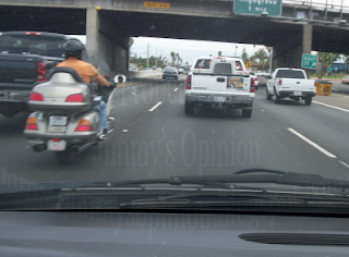 Motorcycle Riding The White Line