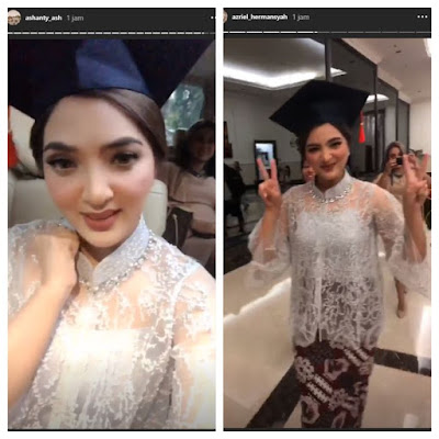 kebaya modern wisuda ashanty