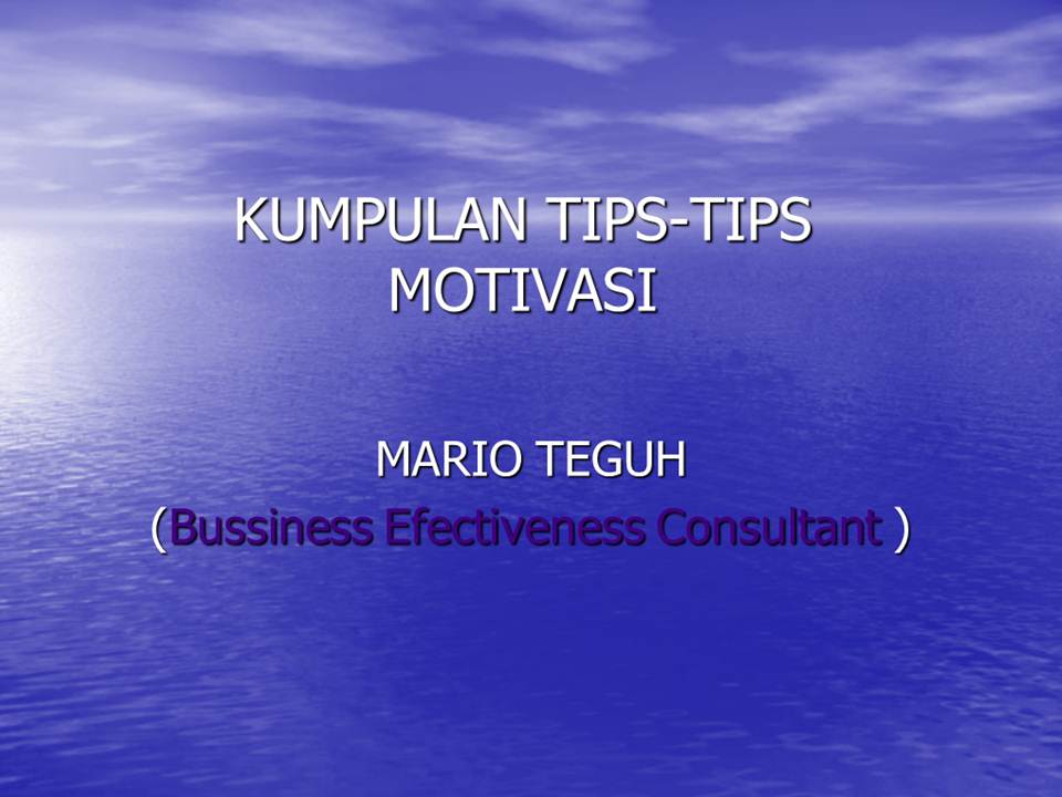 Download Slide Motivasi Dan Pengembangan Diri  Review Ebooks