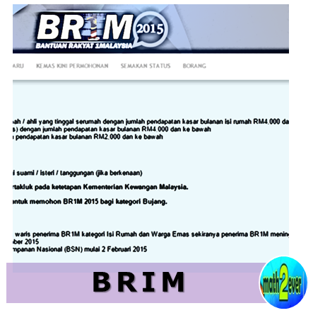 BR1M dalam purata sebulan  Math2Ever - Blog Politeknik 