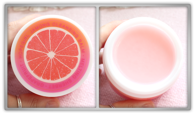 Hope Girl Jamong Cleansing Balm Review Jolse grapefruit Korean skincare makeup cleanser k beauty blog 호피걸 자몽 클렌징 밤