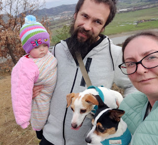 The family together on our Christmas walk