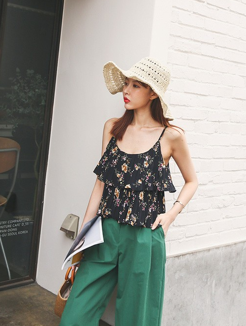 Floral Tiered Tank Top