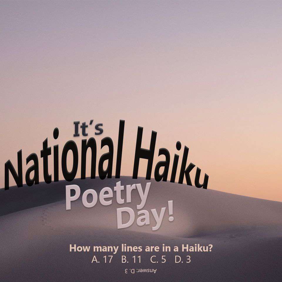 National Haiku Poetry Day Wishes Images download