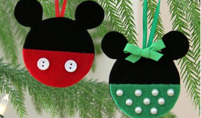 7 DIY  Mickey  Mouse  Christmas  Ornaments Overstuffed
