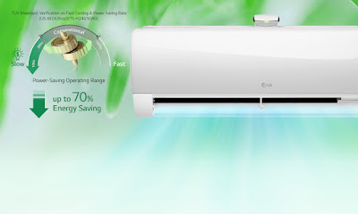 Tipe AC LG DUALCOOL with Watt Control 