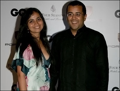 Author Chetan Bhagat Wife Anusha Bhagat Photos | Author Chetan Bhagat Family Photos | Author Chetan Bhagat Real-Life Photos