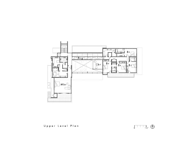 Upper floor plan of the Oz House in Silicon Valley