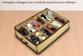 MUEBLES PARA ORGANIZAR ZAPATOS by artesydisenos.blogspot.com