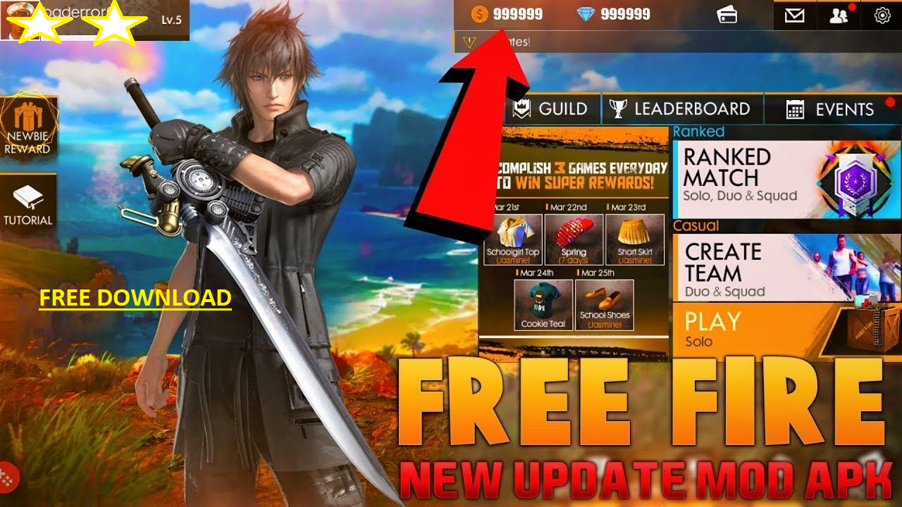 Garena Free Fire Mod Apk Garena Free Fire Mod Apk Obb Download Unlimited Diamonds Hack Download And Details Full Free 2020