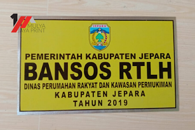 Program BANSOS RLTH: Meningkatkan Tertib Administrasi dengan Plat Nomor Rumah Berkualitas di Kabupaten Jepara